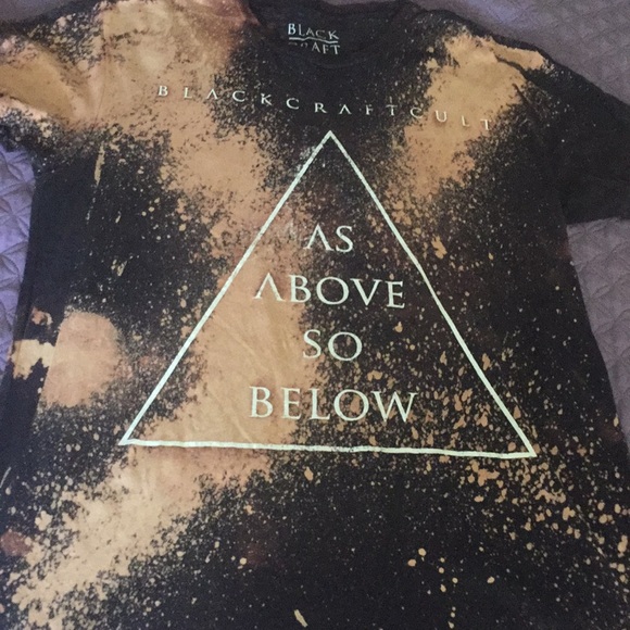 black craft Other - Black craft bleach die as above so below tee
